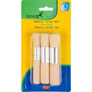 Fanart Academy Stencil Fırça Seti 3'lü Fanart Academy Stencil Fırça Seti 3'lü