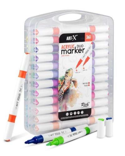 ART-X ACRYLIC MARKER DUO 36 LI SET Akrilik Marker Set