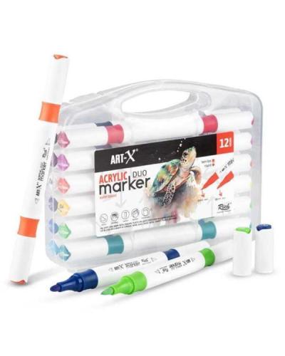 ART-X ACRYLIC MARKER DUO12 Lİ SET Akrilik Marker Set