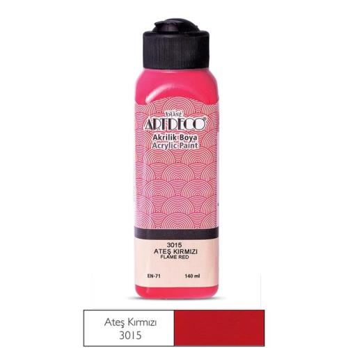 Artdeco Akrilik Boya 140ml Ateş Kırmızısı