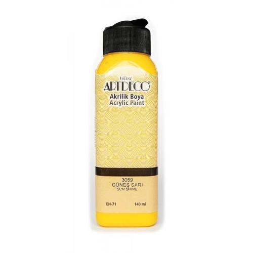 Artdeco Akrilik Boya 140ml Güneş Sarı 3059