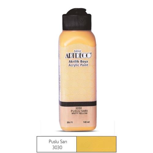 Artdeco Akrilik Boya 140ml Puslu Sarı 3030