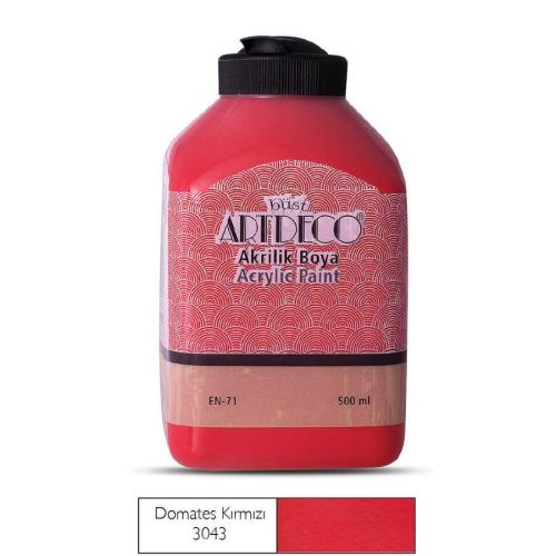 Artdeco Akrilik Boya 500ml Domates Kırmızı