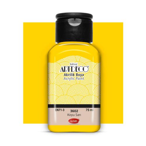 Artdeco Akrilik Boya 75ml Koyu Sarı 3602