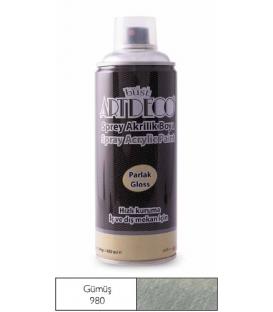 Artdeco Akrilik Sprey Boya 400ml Gümüş 980