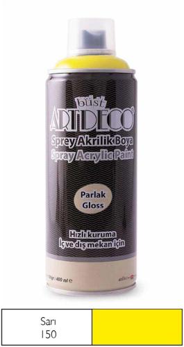 Artdeco Akrilik Sprey Boya 400ml Sarı 150