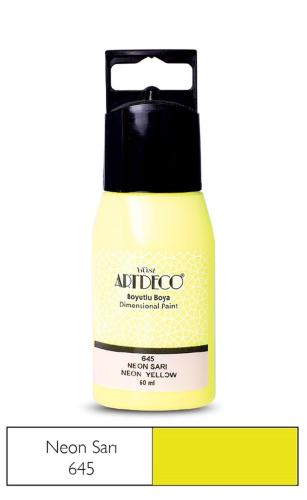 Artdeco Boyutlu Boya Neon Sarı 60ml