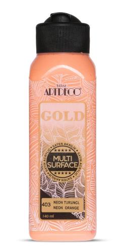 Artdeco Gold Akrilik Boya 140ml Neon Turuncu 403