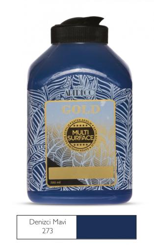 Artdeco Gold Akrilik Boya 500ml Denizci Mavi 273