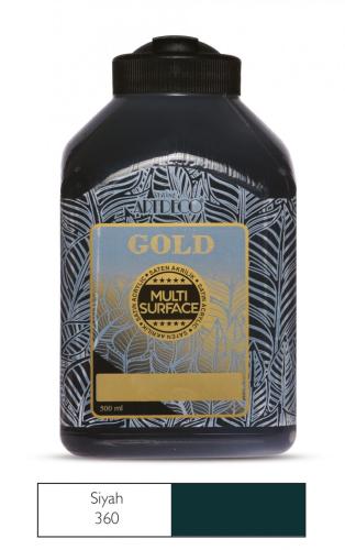 Artdeco Gold Akrilik Boya 500ml Siyah 360