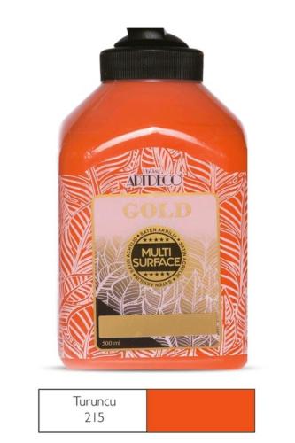 Artdeco Gold Akrilik Boya 500ml Turuncu