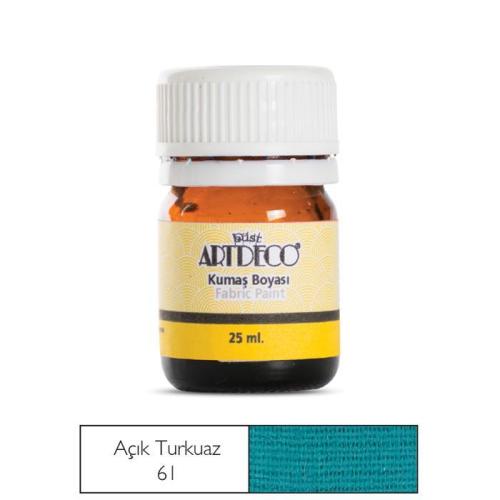 Artdeco Kumaş Boyası 25ml Açık Turkuaz 61