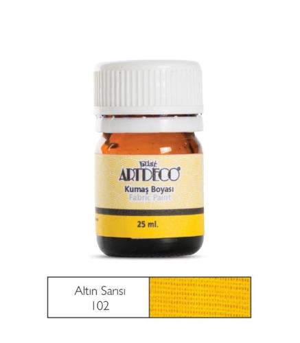 Artdeco Kumaş Boyası 25ml Altın Sarısı 102