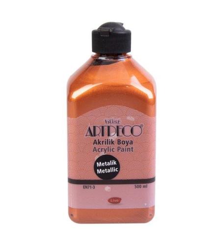 Artdeco Metalik Akrilik Boya 500ml Bakır 3728