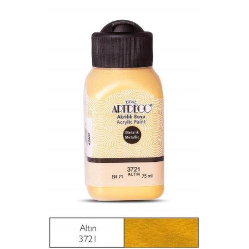 Artdeco Metalik Akrilik Boya 75ml Altın