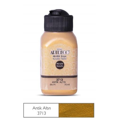 Artdeco Metalik Akrilik Boya 75ml Aztek Altın 3711