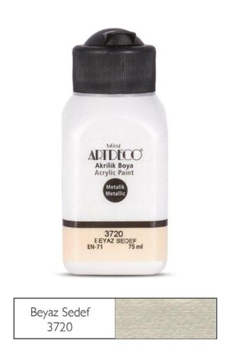 Artdeco Metalik Akrilik Boya 75ml Beyaz Sedef 3720