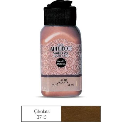 Artdeco Metalik Akrilik Boya 75ml Çikolata