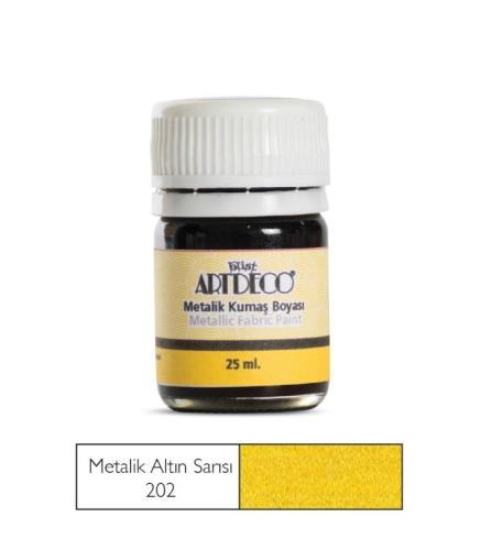 Artdeco Metalik Kumaş Boyası 25ml M.Altın 221