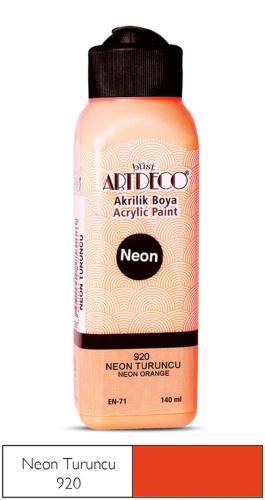 Artdeco Neon Akrilik Boya 140ml N.Turuncu 920