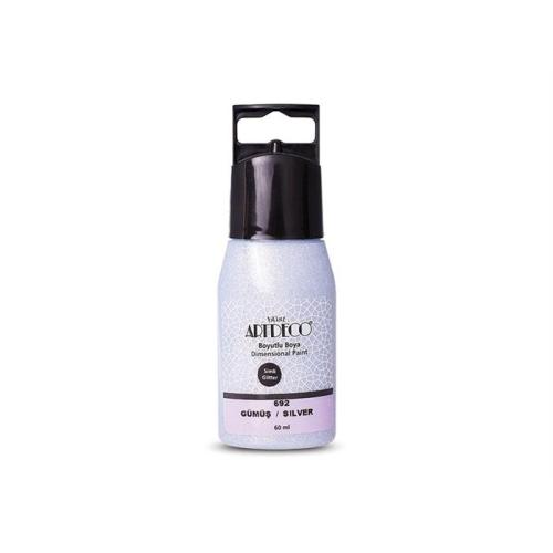 Artdeco Simli Boyutlu Boya 60ml Gümüş 692