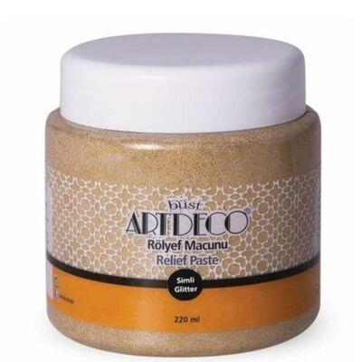 Artdeco Simli Rölyef Macunu 220ml Altın 2321