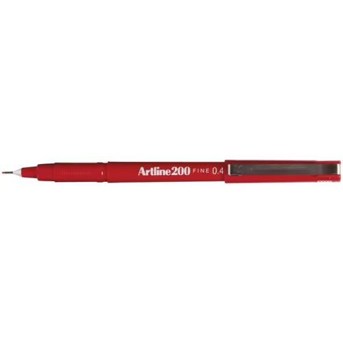 Artline 200 Fine Writing Pen Red