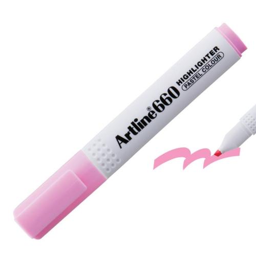 Artline 660 Fosforlu Kalem Pastel Pink