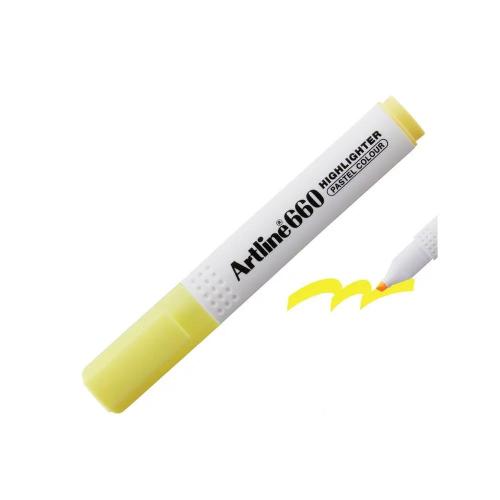 Artline 660 Fosforlu Kalem Pastel Yellow