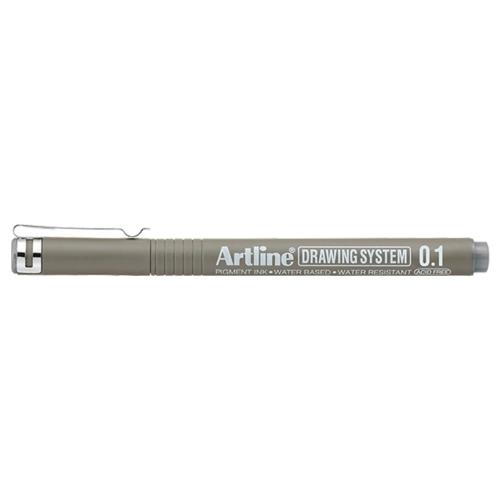 Artline Drawing System 0.1 Çizim Kalemi Uç:0,1mm Grey