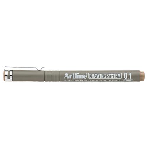 Artline Drawing System 0.1 Çizim Kalemi Uç:0,1mm Pale Brown