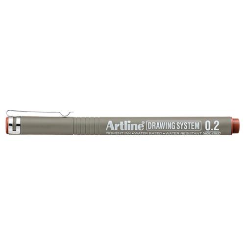 Artline Drawing System 0.2 Çizim Kalemi Uç:0,2mm Sepia