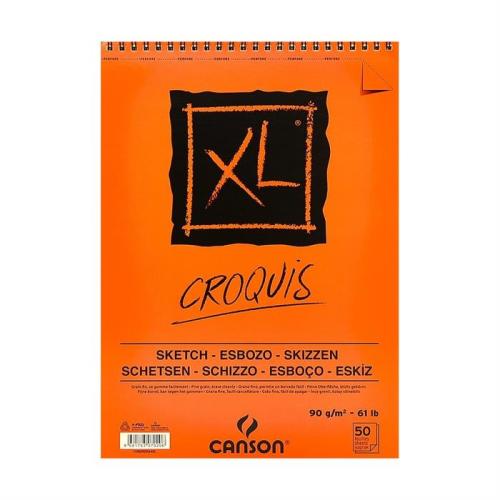 CANSON ESKİZ CROQUIS XL ALBÜM 90GR SPİRAL A5 50YP