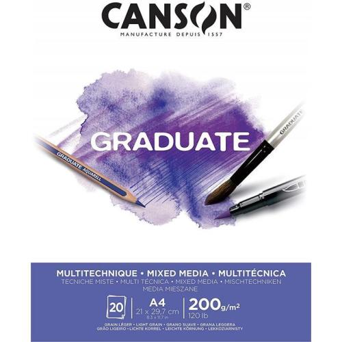 CANSON GRADUATE 20S A4 200G DEFTER