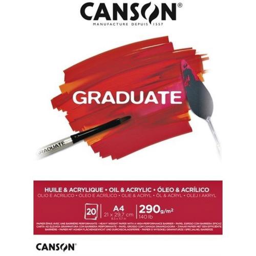 CANSON GRADUATE 20S A4 290G Yağlı Boya Ve Akrilik Defteri