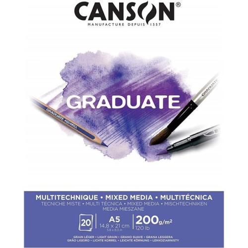 CANSON GRADUATE 20S A5 200G DEFTER