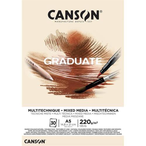 CANSON GRADUATE 30S A5 220G DEFTER