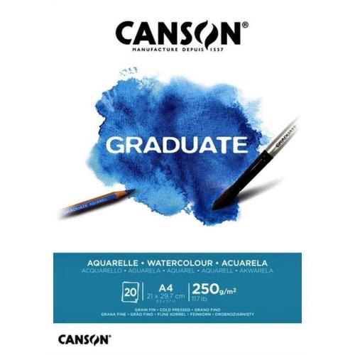 CANSON GRADUATE A4 250GR AQUARELLE DEFTER