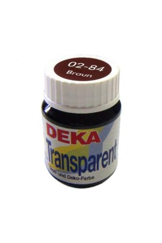 Deka Transparent Cam Boyası 25ml Braun 84