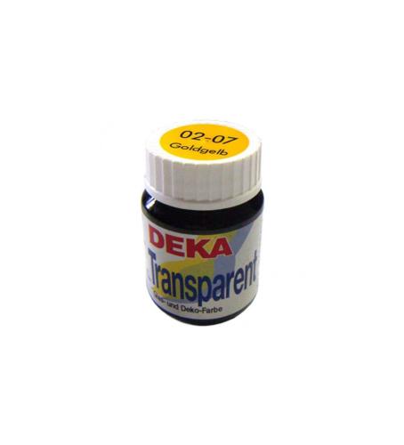 Deka Transparent Cam Boyası 25ml Goldgelb 07