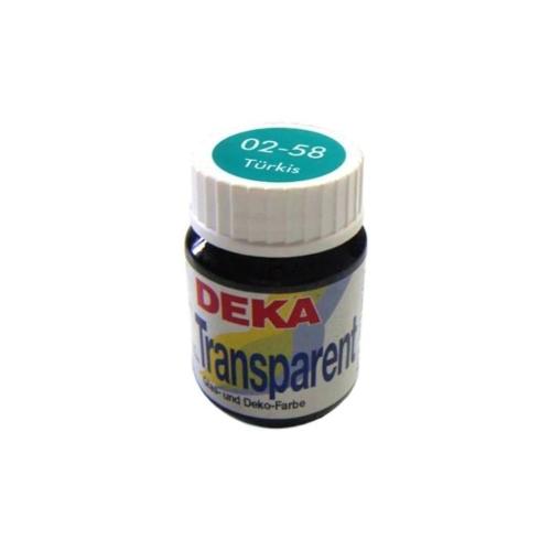 Deka Transparent Cam Boyası 25ml Türkis 58