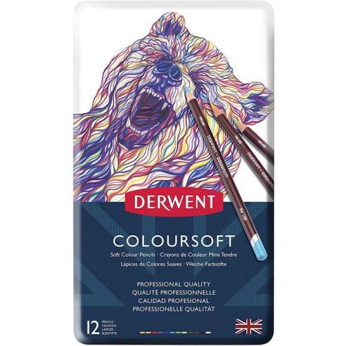 DERWENT COLOURSOFT 12'Lİ TENEKE KUTU