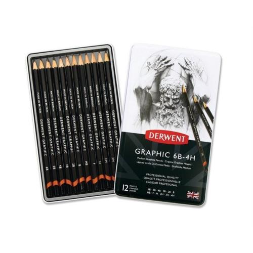 Derwent Graphic Set Soft 12li Dereceli Kalem Seti