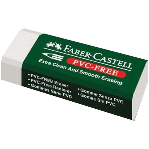 Faber-Castell 7085/20 Beyaz Silgi,Pvc-Free, 20'li