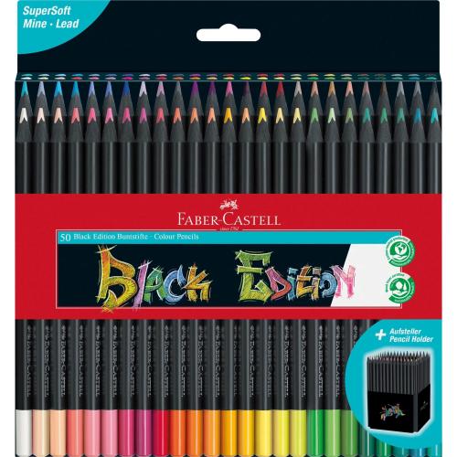 Faber Castell Black Edition Boya Kalemi, 50'li