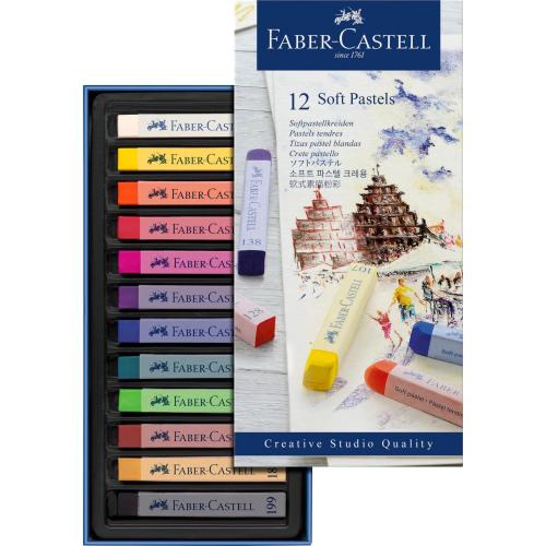 Faber- Castell Creative Studio Toz Pastel Boya (Soft) 12 Renk Tam