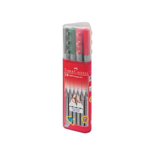 Faber-Castell Grip Finepen 0.4mm 10'lu Plastik Kutu