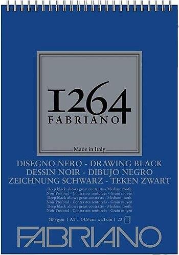 Fabriano F-1264 Black Paper 200gr A5 20yp