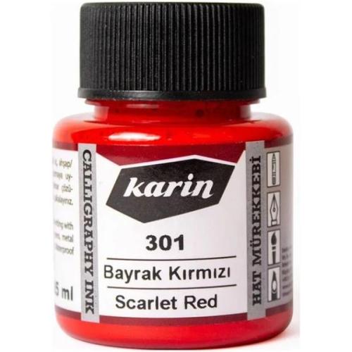 Karin Hat Mürekkebi 301 Kırmızı 45 ml