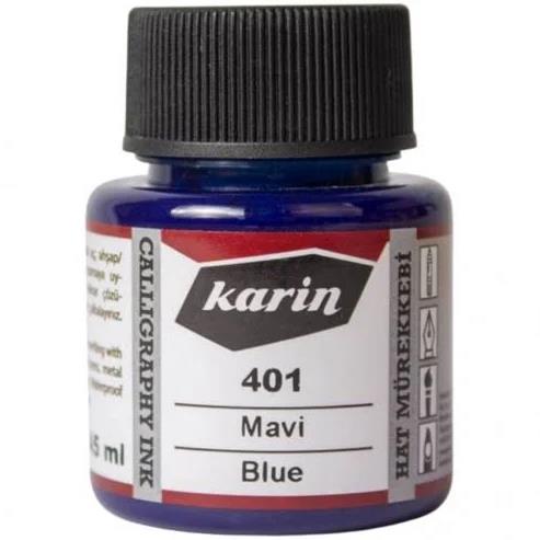 Karin Hat Mürekkebi 401 Mavi 45 ml